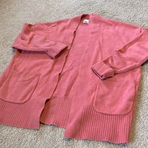 A New Day open cardigan in coral /salmon